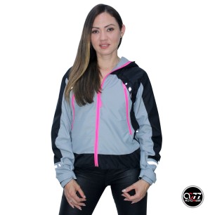 Chaqueta Cortaviento Dama AC77 CROSS con kit de protecciones