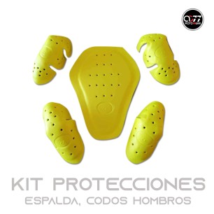 Chaqueta Cortaviento Dama AC77 CROSS con kit de protecciones