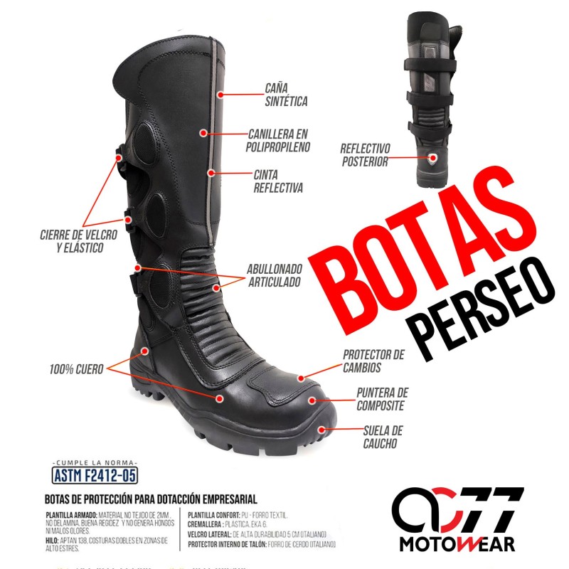 Botas dotación Motociclista